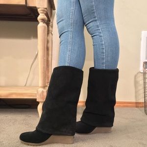 MRKT Foldover Suede Boots